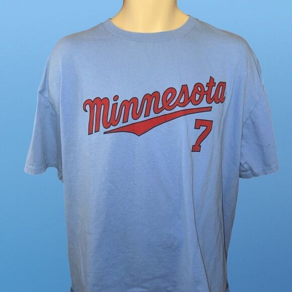 2014 Mn Twins Genuine Merchandise Joe Mauer #7 T Shirt Size XL X Large #121 - Picture 5 of 7